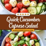 Cucumber Caprese Salad Recipe