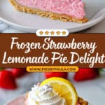 Frozen Strawberry Lemonade Pie Recipe