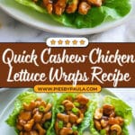 Cashew Chicken Lettuce Wraps Recipe