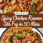 Spicy Chicken Ramen Stir Fry Recipe