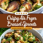 Crunchy Air Fryer Brussels Sprouts with Spicy Mayo Recipe