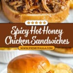 Slow Cooker Hot Honey Chicken Sandwiches Recipe