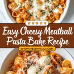 Easy Meatball Pasta Bake Recipe