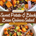 Roasted Sweet Potato Black Bean Quinoa Salad Recipe