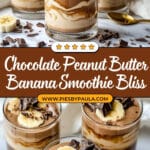 Chocolate Peanut Butter Banana Smoothie Recipe