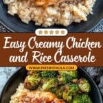 Lazy Day Creamy Chicken & Rice Dinner Casserole Recipe