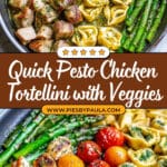 Pesto Chicken Tortellini and Veggies Recipe