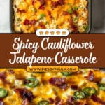 Cauliflower Jalapeno Popper Casserole Recipe