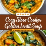Slow Cooker Golden Lentil Soup Recipe