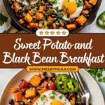 Sweet Potato Breakfast Hash with Black Beans Recipe