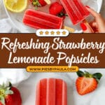 Strawberry Lemonade Popsicles Recipe