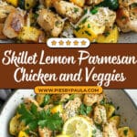 Skillet Lemon Parmesan Chicken with Zucchini and Squash Recipe