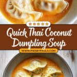 Thai Coconut Curry Dumpling Soup Recipe
