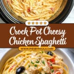 Crock Pot Cheesy Chicken Spaghetti Recipe