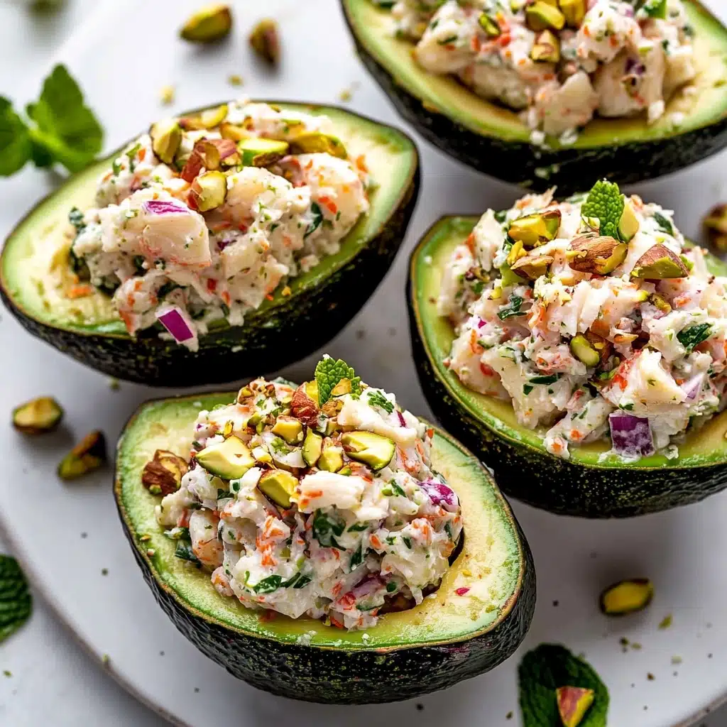 Crab Salad Stuffed Avocados Recipe - Recipe Image