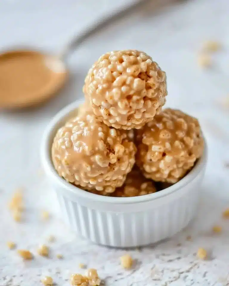 Rice Crispy Peanut Butter Balls Recipe