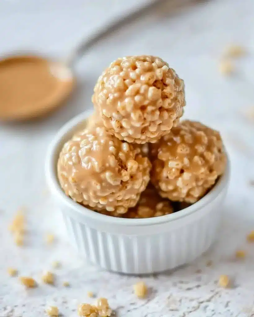 Rice Crispy Peanut Butter Balls Recipe