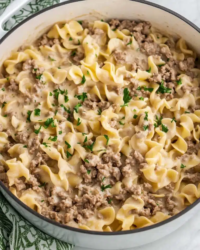 30-Minute Ground Beef Stroganoff Recipe