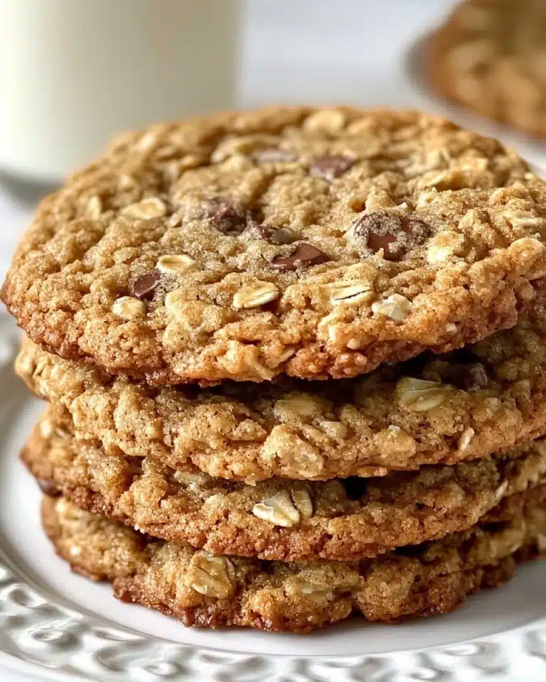 Loaded Oatmeal Chocolate Chip Cookies Recipe