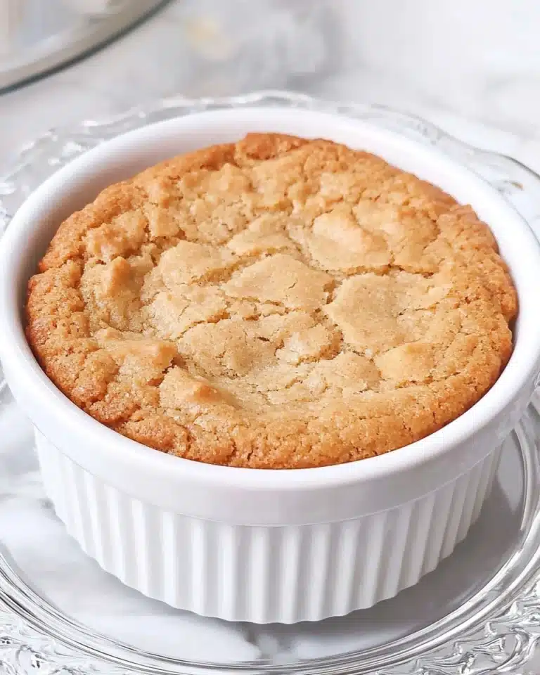Single Serve Peanut Butter Cookie Recipe