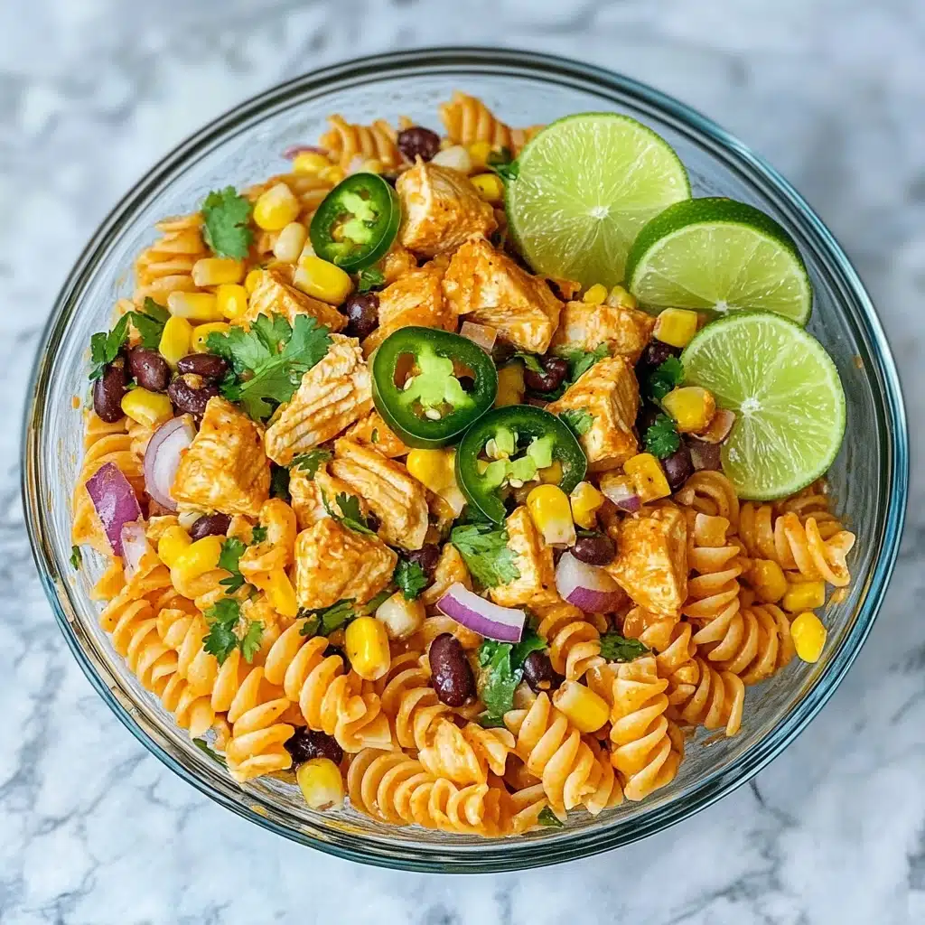 Zesty Chicken Enchilada Pasta Salad Recipe - Recipe Image