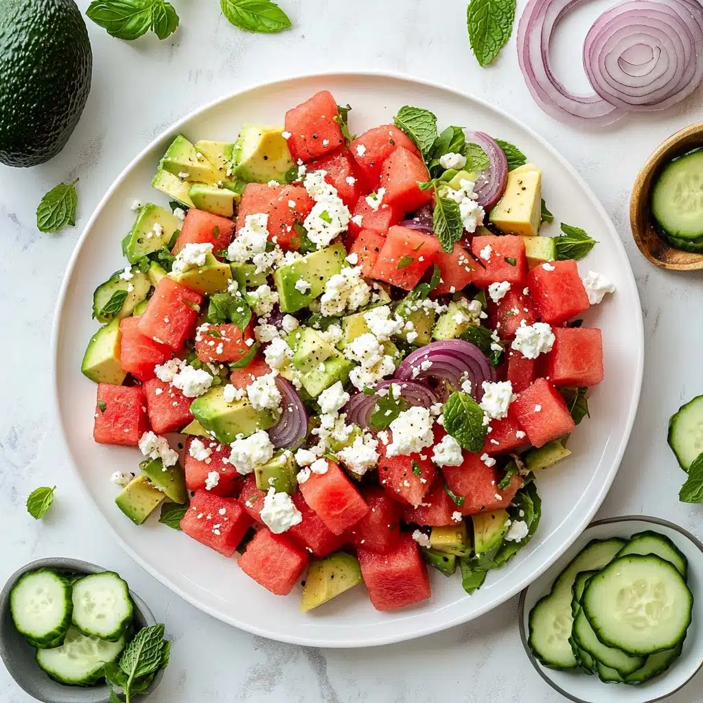 Watermelon Salad with Feta & Mint Recipe - Recipe Image