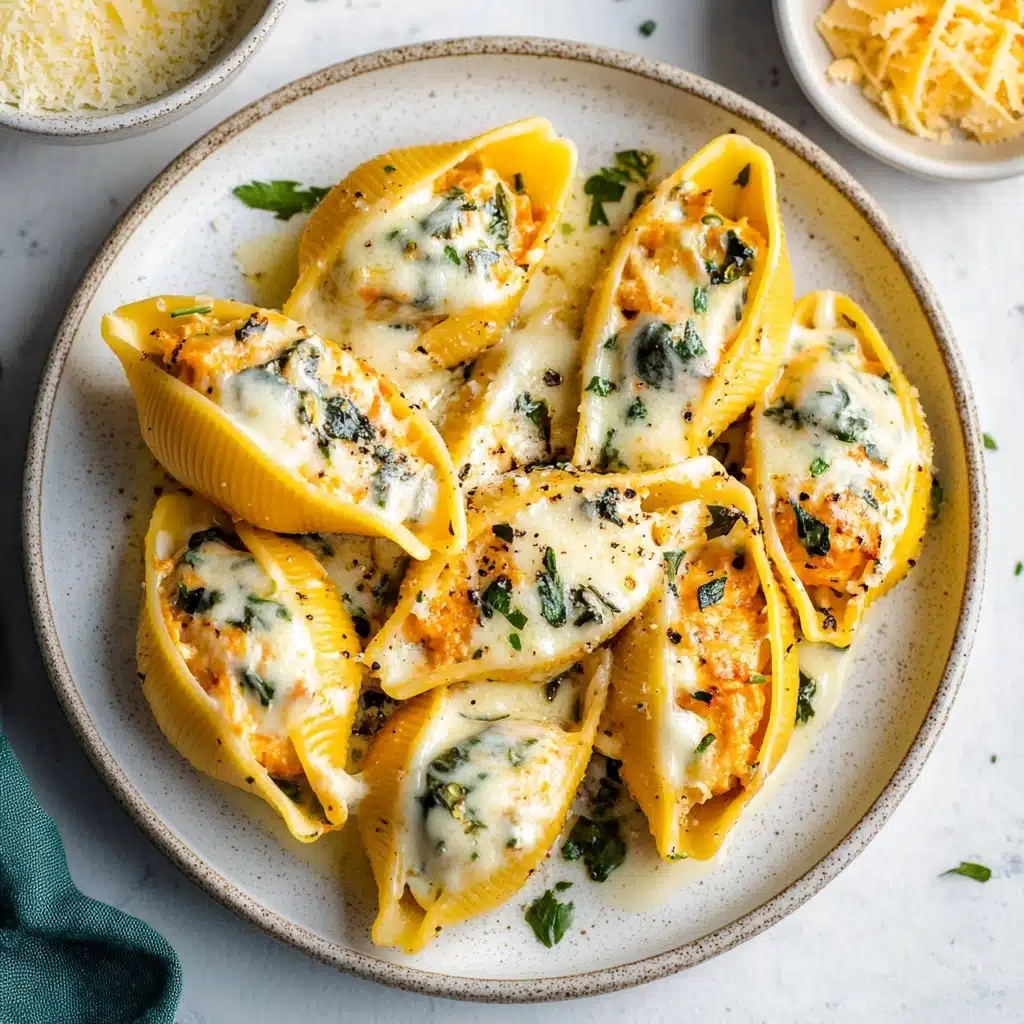 Vegan Pumpkin Ricotta Stuffed Shells Recipe - Recipe Image