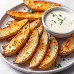 Baked Garlic Parmesan Potato Wedges Recipe