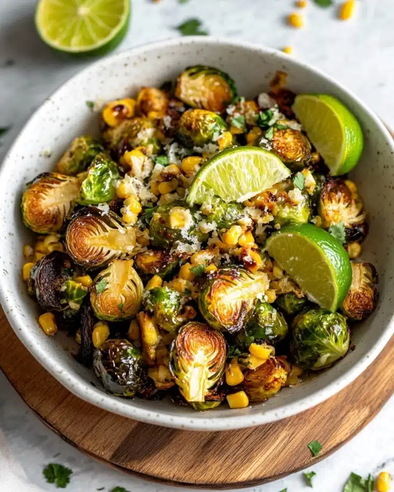 Street Corn Brussels Sprouts Recipe