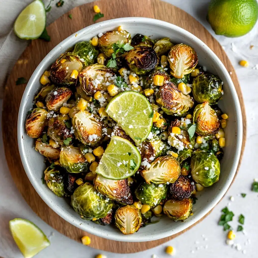 Street Corn Brussels Sprouts Recipe - Recipe Image