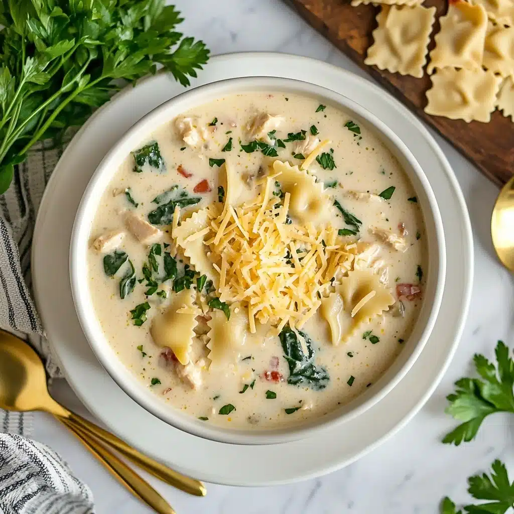 Slow Cooker White Lasagna Soup Recipe - Recipe Image