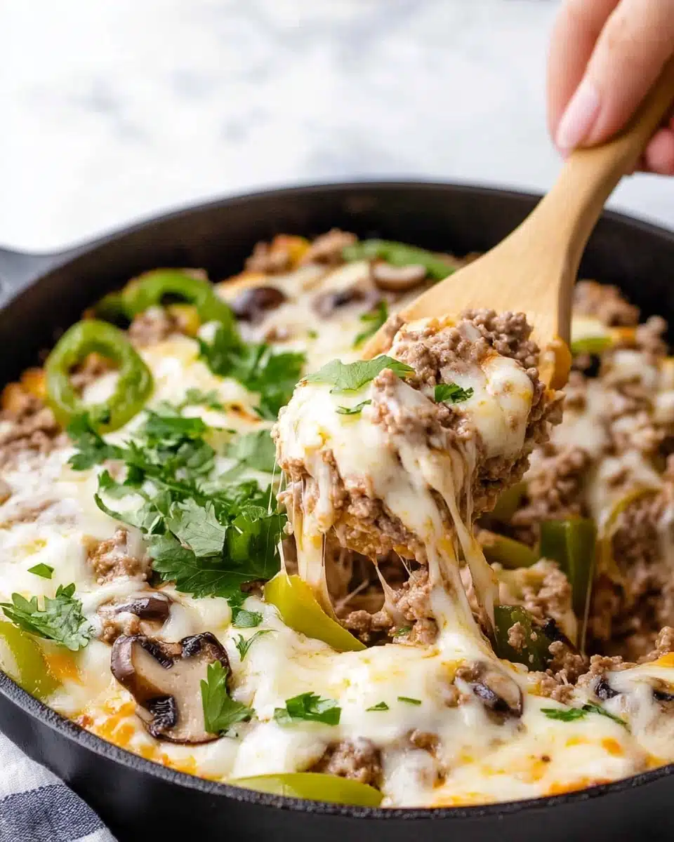 Philly Cheesesteak Casserole Recipe