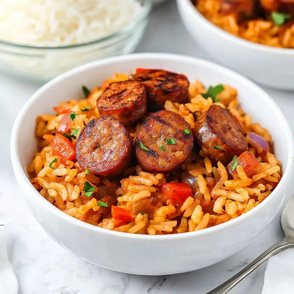 One Pot Smoked Sausage And Rice Recipe - Recipe Image
