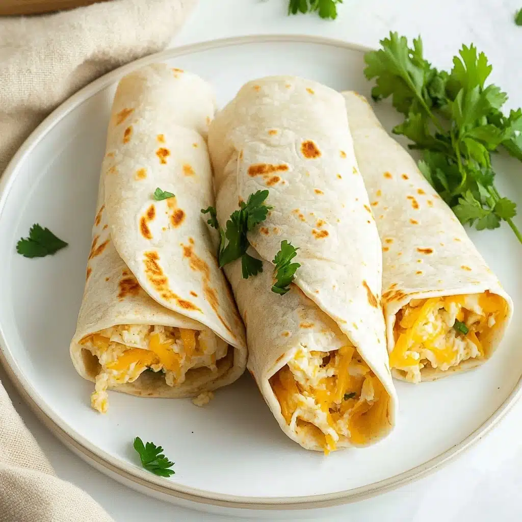 Cheesy Garlic Chicken Wrap Recipe - Recipe Image