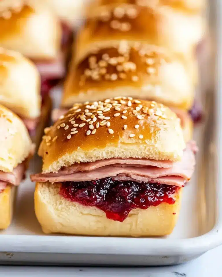 Turkey Cranberry Sliders Recipe