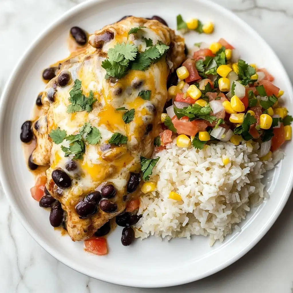 Santa Fe Chicken Skillet, Mexican chicken skillet, quick weeknight chicken, one-pan chicken dinner, spicy chicken skillet