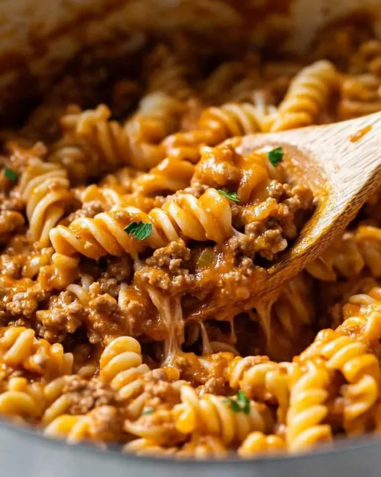 One Pot Creamy Tomato Beef Pasta Recipe
