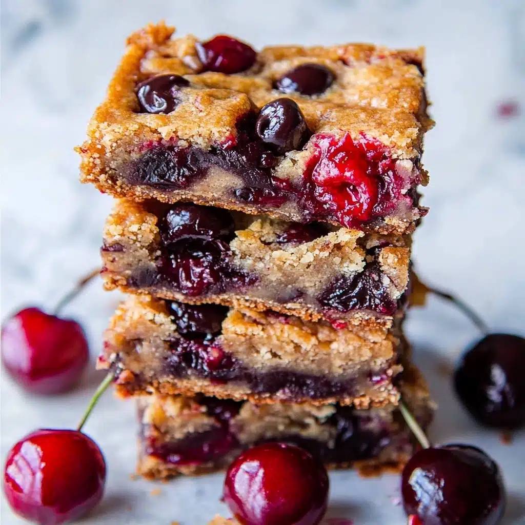 Chocolate Chip Cherry Bars Recipe - Recipe Image