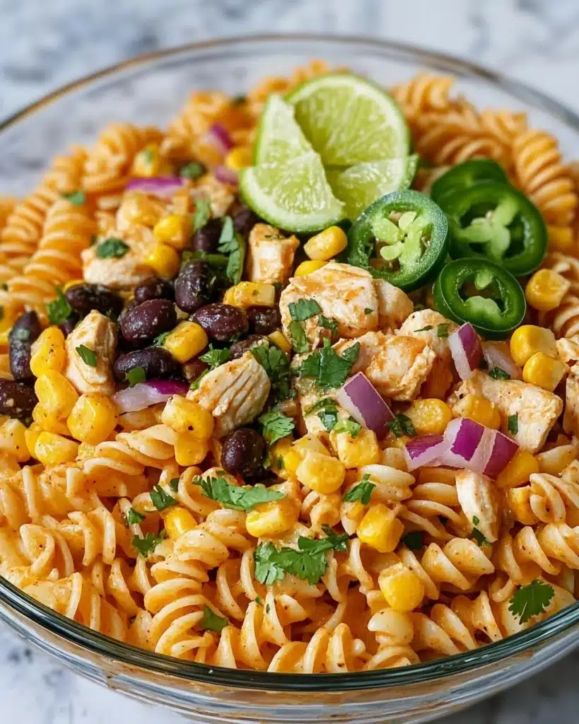 Zesty Chicken Enchilada Pasta Salad Recipe