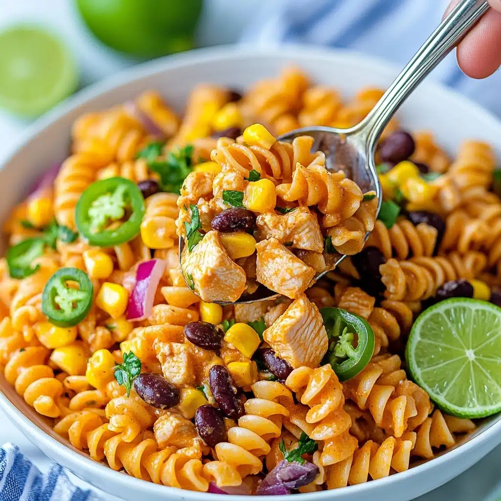 Zesty Chicken Enchilada Pasta Salad Recipe - Recipe Image