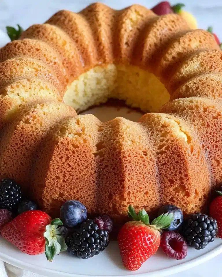 Grandma Blanche's Famous Old Fashioned Pound Cake Recipe