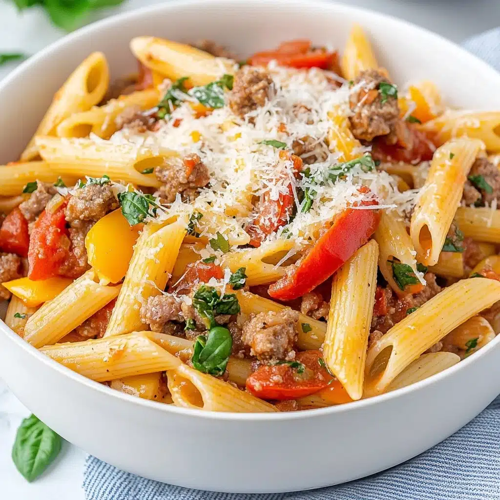 Sausage Pepper Pasta Recipe - Recipe Image