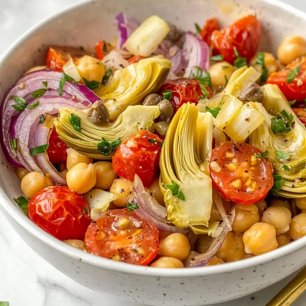 Tuscan Artichoke Tomato Salad Recipe - Recipe Image