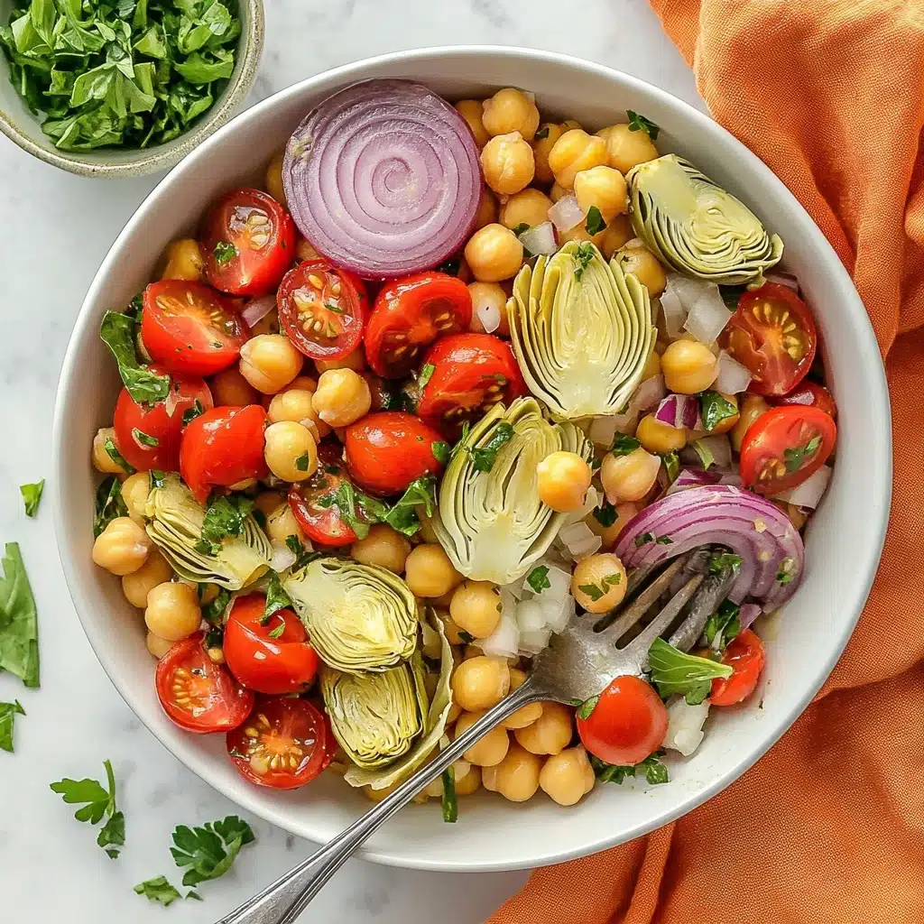 Tuscan Artichoke Tomato Salad Recipe - Recipe Image