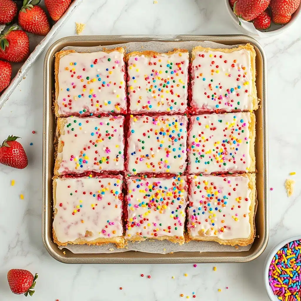 Homemade Strawberry Sheet Pan Pop Tart Recipe - Recipe Image