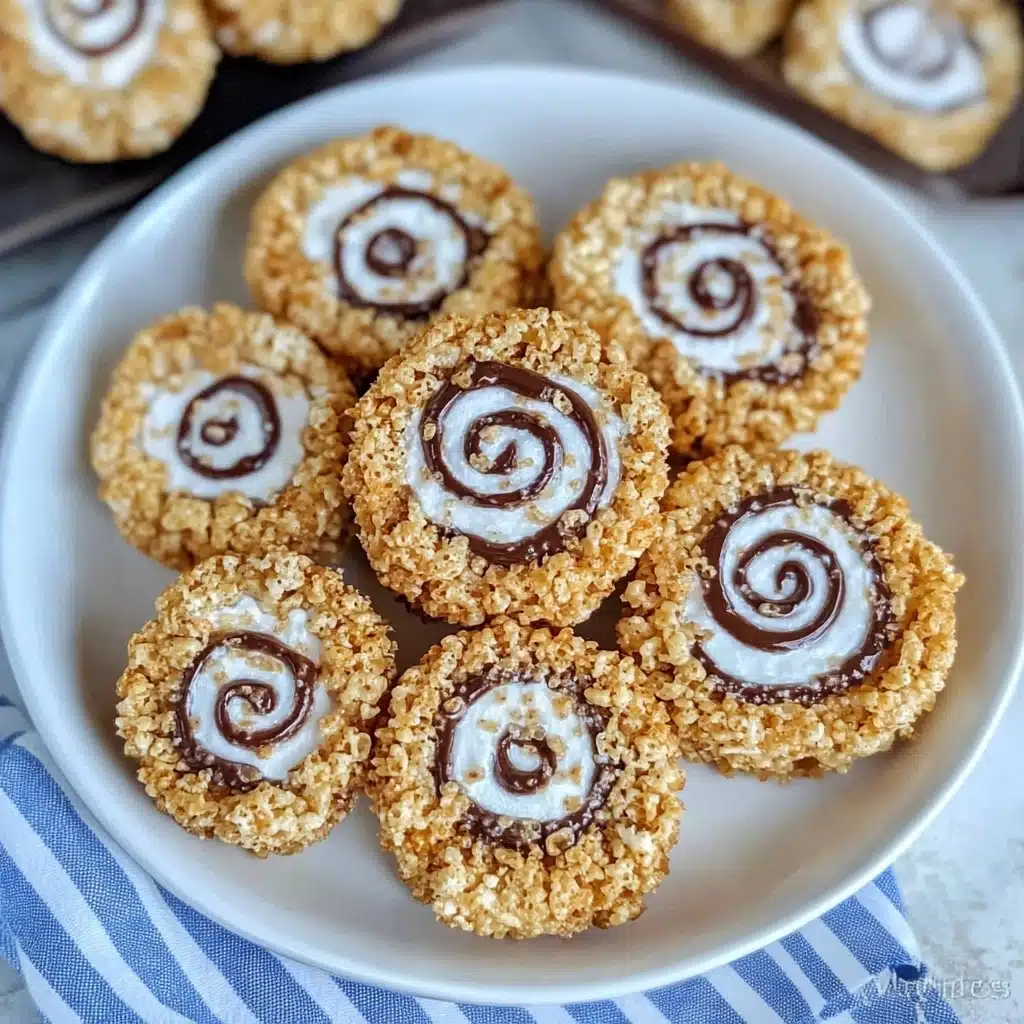 S’mores Rice Krispies Treats Pinwheels Recipe - Recipe Image