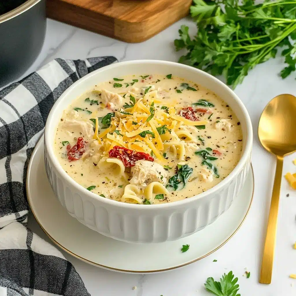 Slow Cooker White Lasagna Soup Recipe - Recipe Image