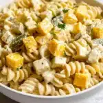 The Best Creamy Dill Pickle Pasta Salad Recipe