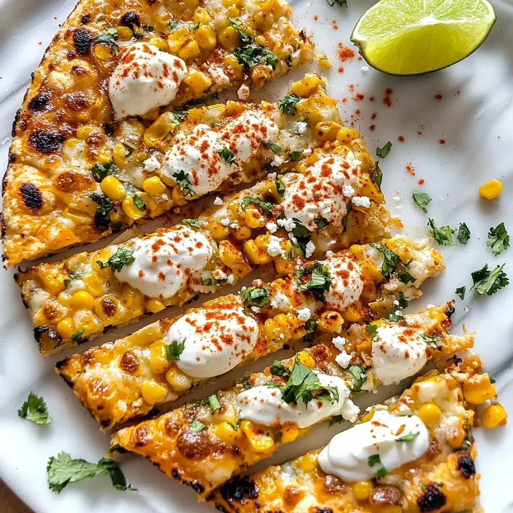 Mexican Street Corn Flatbread Pizza Recipe - Recipe Image