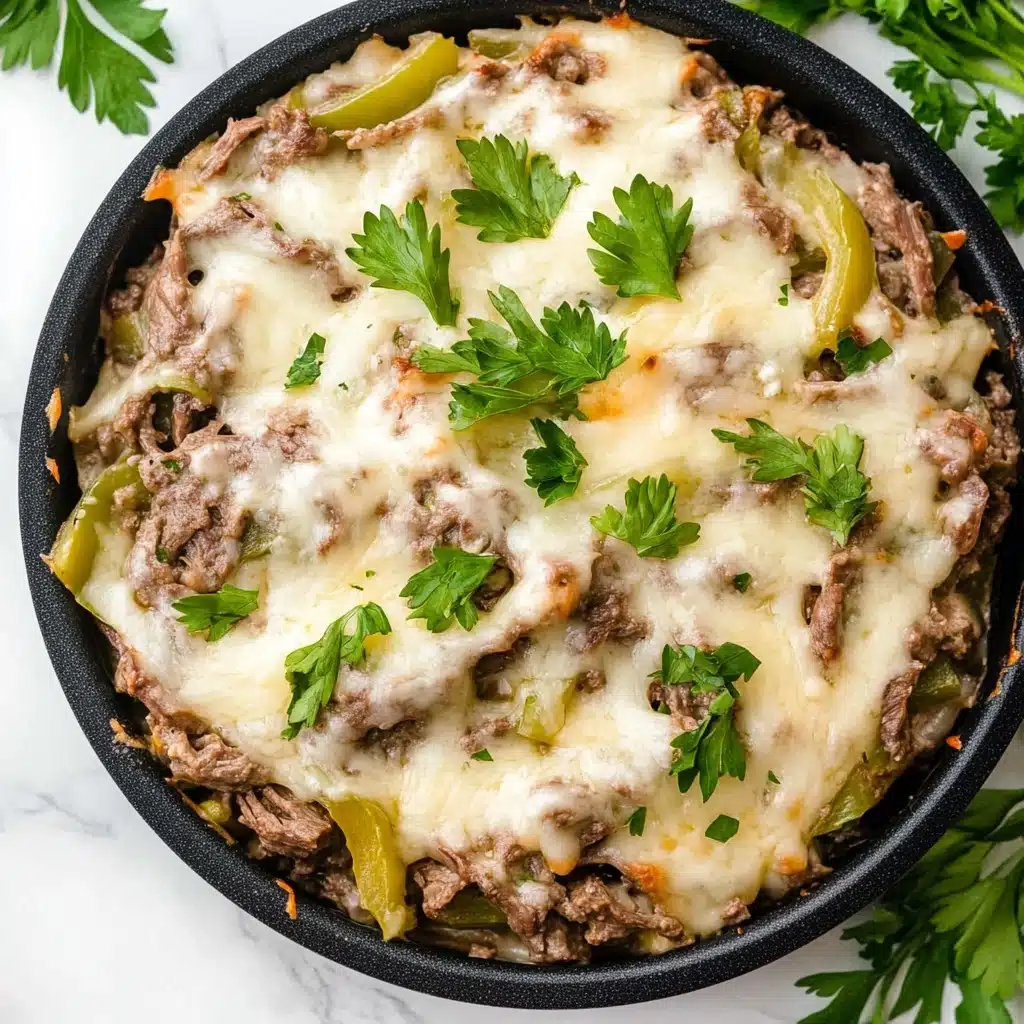 Philly Cheesesteak Casserole Recipe - Recipe Image